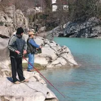 Z razmerami z vodami v Posočju (prizor iz Kanala) so ribiči zadovoljni