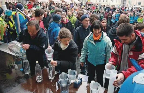 Na Eko dnevu so med drugim prikazali, kako varčno ravnati z vodo