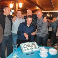 Z leve: Igor Rojc, Boštjan Kodrič, Nino in Gregor Šavle ter Velimir Vatovec
