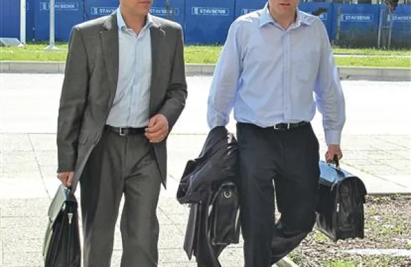 Darko Darovec in njegov pravni zastopnik Aleksij Mužina