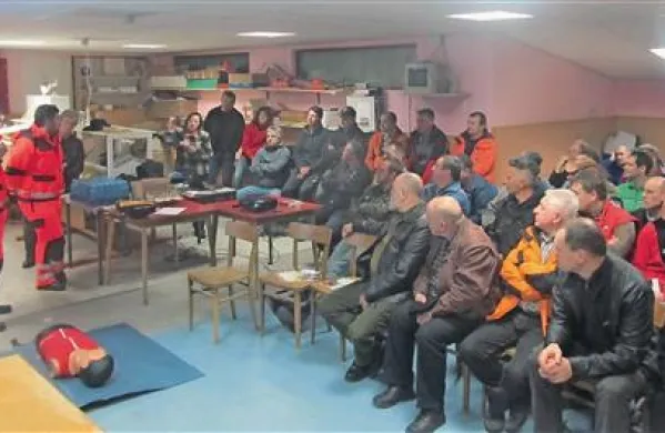 Utrinek z moto delavnice Skupaj za večjo varnost