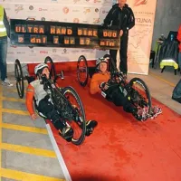 Thomas Frühwirth in Manfred Putz (Ultra hand bike) sta dirko končala pred napovedanim časom  