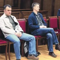 Vladan Obrenovič (levo) in Franc Stopnišek sta Dekovičeve izjave označila za lažne, okrožni in višji sodniki pa so razsodili, da je govoril resnico