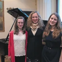 Teja Udovič Kovačič, profesorica klavirja Selma Chicco Hajdin in Ana Kravanja