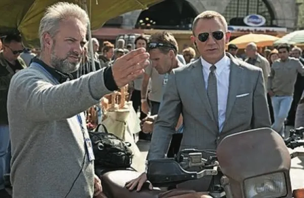 Sam Mendes in Daniel Craig na snemanju zadnje bondiade Skyfall