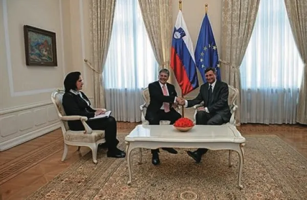 Borut Pahor se je danes srečal s koroškim deželnim glavarjem