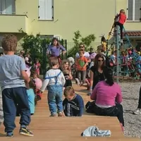 Novo otroško igrišče v izolskih Livadah so otroci poimenovali Žogolandija