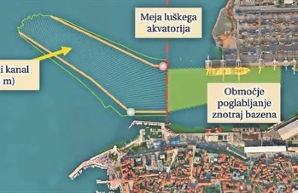 Država bo poglabljanje vplovnega kanala predvidoma končala konec julija, v Luki pa “svojega” poglabljanja znotraj prvega bazena  takrat gotovo še ne bodo mogli začeti 