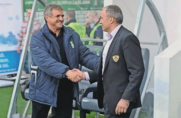 Med kandidati za naslednika Darka Milaniča naj bi bil  Bojan Prašnikar (levo), ki  je vijoličastim priboril ligo prvakov 

