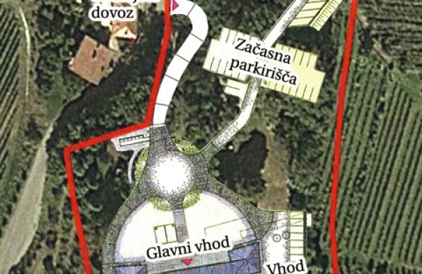 Prenovili bodo tudi dostop do vile: do nje bo vodilo dovolj široko krožišče, v bližnjem parku bodo parkirna mesta z novim dovozom