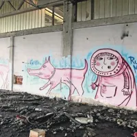 Grafitarji so si dali duška z ustvarjanjem zidnih umetnin