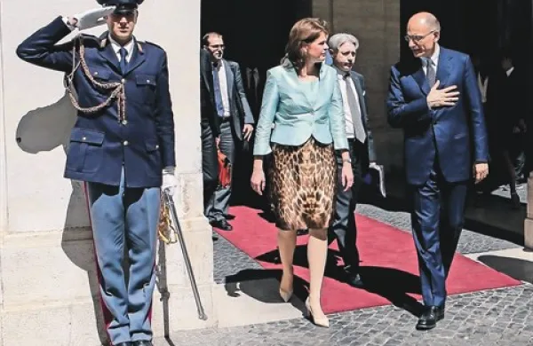 Alenka Bratušek in Enrico Letta sta pozornost namenila tudi privatizaciji v Sloveniji 