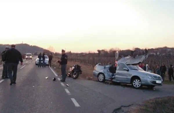 Za mladega motorista je bilo trčenje na regionalni cesti med Dornberkom in Prvačino marca lani usodno
