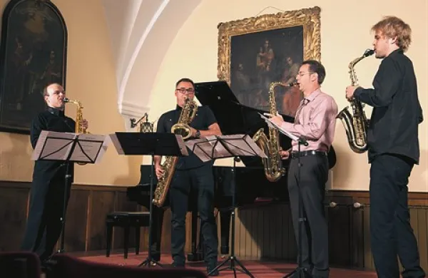 Na sobotnem koncertu so Vincent David, Matjaž Drevenšek, Timothy McAllister in  Joonatan Rautiola predstavili izbrana dela francoskih avtorjev 