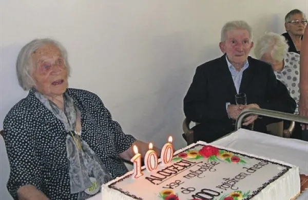 Alojzija Hvala, čila novopečena stoletnica