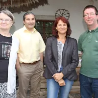 Misijo Sveta Evrope so sestavljali (z leve) Jelka Pirkovič, Hakan Demir, Anne Pisot in Ugo Toić
