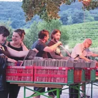 Brskanje po zabojih z vinilkami je marsikoga  prav osrečilo  