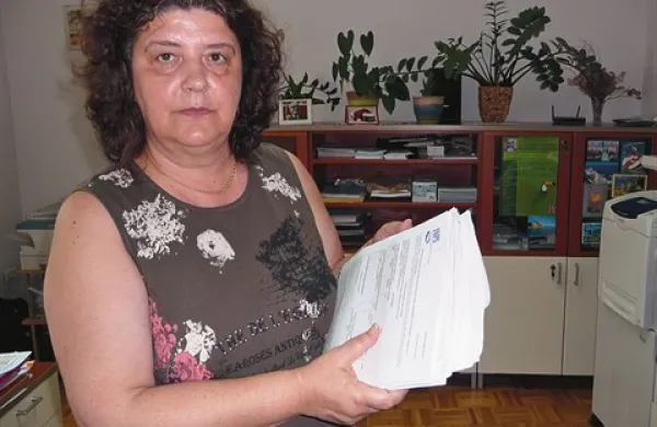 Diana Peloza s patronata INCA  vsak dan obdela podatke za približno 70 prejemnikov italijanskih pokojnin