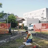 Skejt park začeli graditi