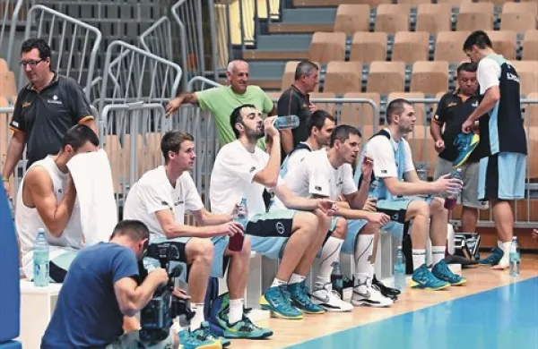 Slovenska reprezentanca je tudi na dan tekem dopoldne vadila