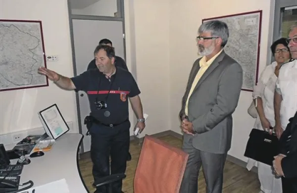 Minister Roman Jakič je včeraj obiskal sežanski gasilski zavod 