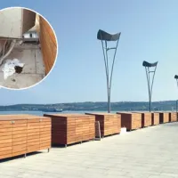Ker zabojnikov za ribiško opremo niso namestili tik ob zid, se za njimi dogaja marsikaj  