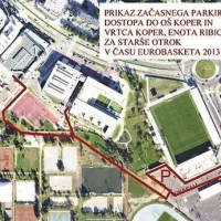 Starši otrok OŠ Koper in Vrtca Koper enota Ribica bodo  svoje otroke lahko pripeljali na rezervirano parkirišče ob koprskem stadionu in jih od tam peš, skozi ŠRC Bonifika, pospremili do šole oziroma vrtca.