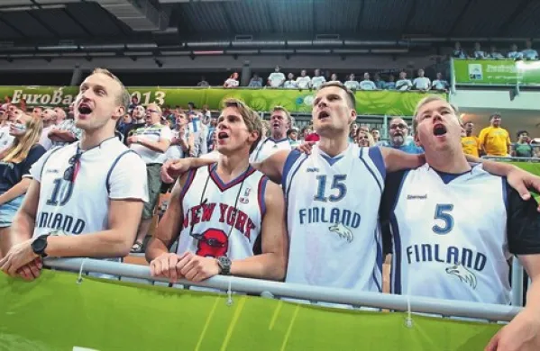 Finska reprezentanca je imela na tribunah zelo veliko podporo