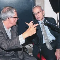 Sergio Tavčar in Dan Peterson med obujanjem spominov