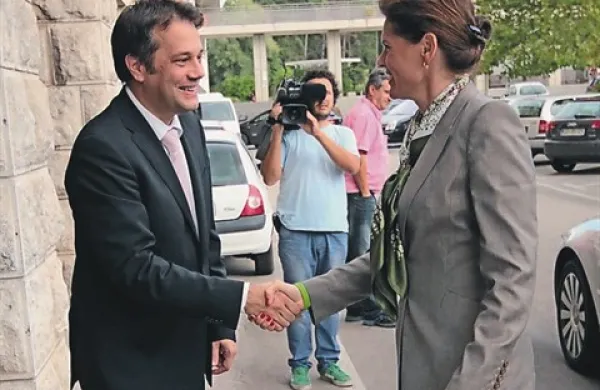 Alenka Bratušek se je danes mudila v Novi Gorici