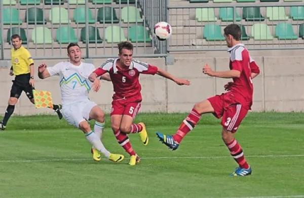 Andraž Šporar (v belem dresu) je dosegel drugi zadetek za Slovenijo