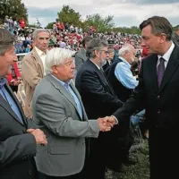 Nekdanji predsednik države Milan Kučan in sedanji predsednik države Borut Pahor