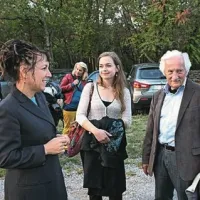 Nagrajenka Vilenice Olga Tokarczuk, Maja Kavzar in Veno Taufer 
