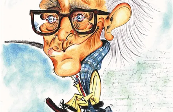 Boris Pahor, kot ga vidi karikaturistka Lorella fermo