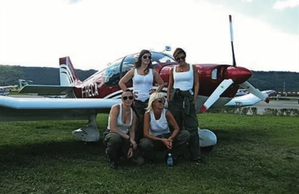 Ženska letalska sekcija Electra in najnovejši model letala Robin Ecoflyer