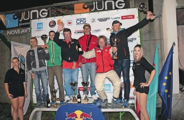 Najboljše posadke v absolutni razvrstitvi: od leve Aleks Humar  - Florijan Rus, Claudio De Cecco - Alberto Barigelli in  Alfred Kramer -   Jurgen Blassnegger