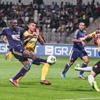 Mariborčani kljub trem napadalcem niso bili pretirano nevarni. Na fotografiji sta v napadu  Jean-Philippe Mendy (levo) in Marcos Tavares.