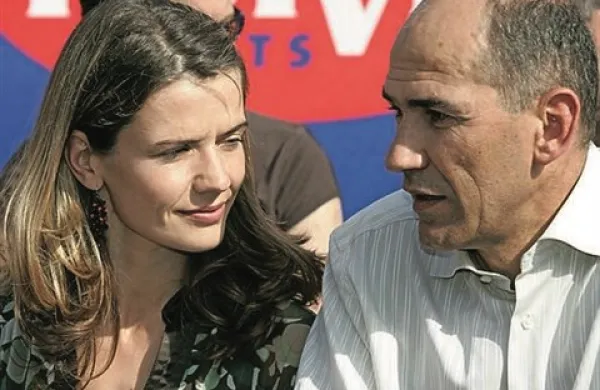 Janez Janša s soprogo Urško Bačovnik Janša
