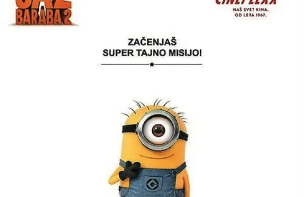 Zadeni letno vstopnico za kinematografe Cineplexx!