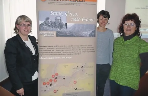 Vodja projekta Alenka Zgaga, koordinatorka Maja Stegovec in Nadja Valentinčič Furlan iz Etnološkega muzeja, ki je vsebinsko zasnovala projekt