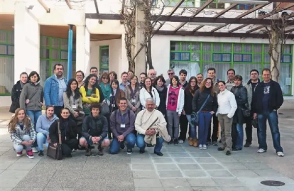 Udeleženci Comeniusovega projekta “To boost local and international tourism with OpenStretMap” na srečanju v Izoli marca lani 