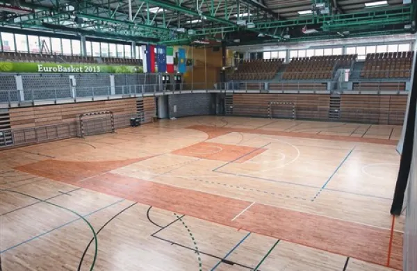 Včerajšnji pogled v notranjost dvorane Bonifika