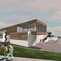 Zasnova novega Doma vodnih športov, načrti, fotografiji bodočega Doma vodnih športov (projektiranje: PIA studio d.o.o. Portorož)