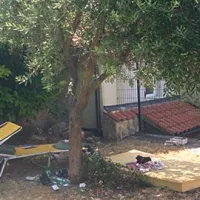 Poleti so brezdomci kampirali kar  na zelenici ob poti od Punte proti cerkvi  (Pusterla)  