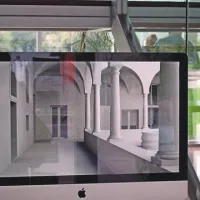 Marco Buziol, Narvika Bovcon in Aleš Vaupotič z virtualno rekonstrukcijo beneške akademije 