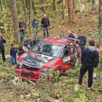 Rajko Žakelj je idrijski reli končal predčasno