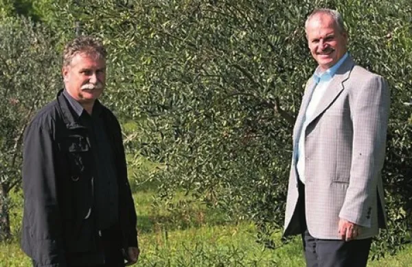 Jadran Sever (levo) in Nevio Pucer v kolekcijskem nasadu na Purissimi 