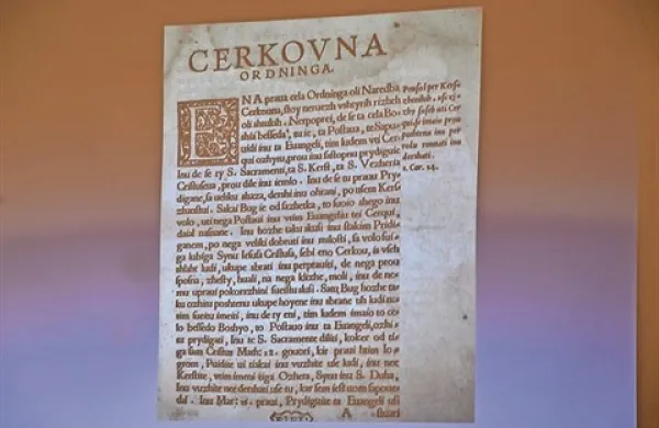Majhna javna knjižnica v bližini Hannovra v svojem skladišču hrani Cerkovno ordningo, ki jo je Primož Trubar natisnil v Tübingenu  leta 1654