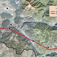 Novo pot za elektriko med Slovenijo in  Italijo (na skici je ena od možnih tras) bi v Tolminu najraje “prestavili” drugam