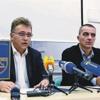 Tomaž Peršolja, vodja sektorja za organizirano kriminaliteto na generalni policijski upravi (levo) in Dean Jurič, prvi mož koprskih kriminalistov
